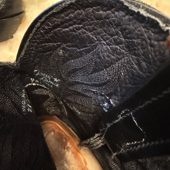 Tony Lama women's black cowboy boots size 7.5B - Picture 4 of 8